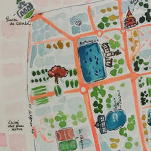 Cargar imagen en el visor de la galería, Retiro Park Watercolour-map
