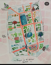 Load image into Gallery viewer, &lt;transcy&gt;Retiro Park Watercolor-map&lt;/transcy&gt;

